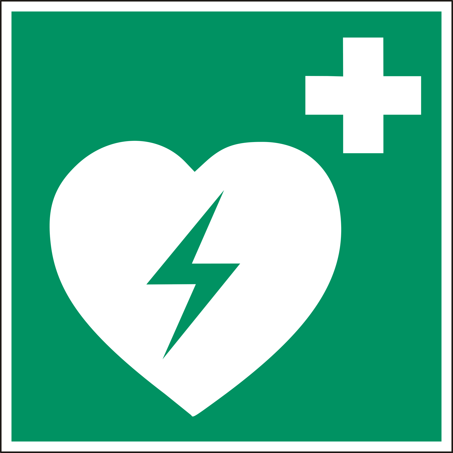 Le défibrillateur a été déplacé