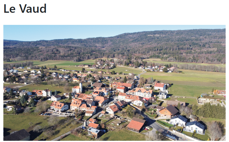 FAO du 3 octobre - Présentation de la Commune de Le Vaud