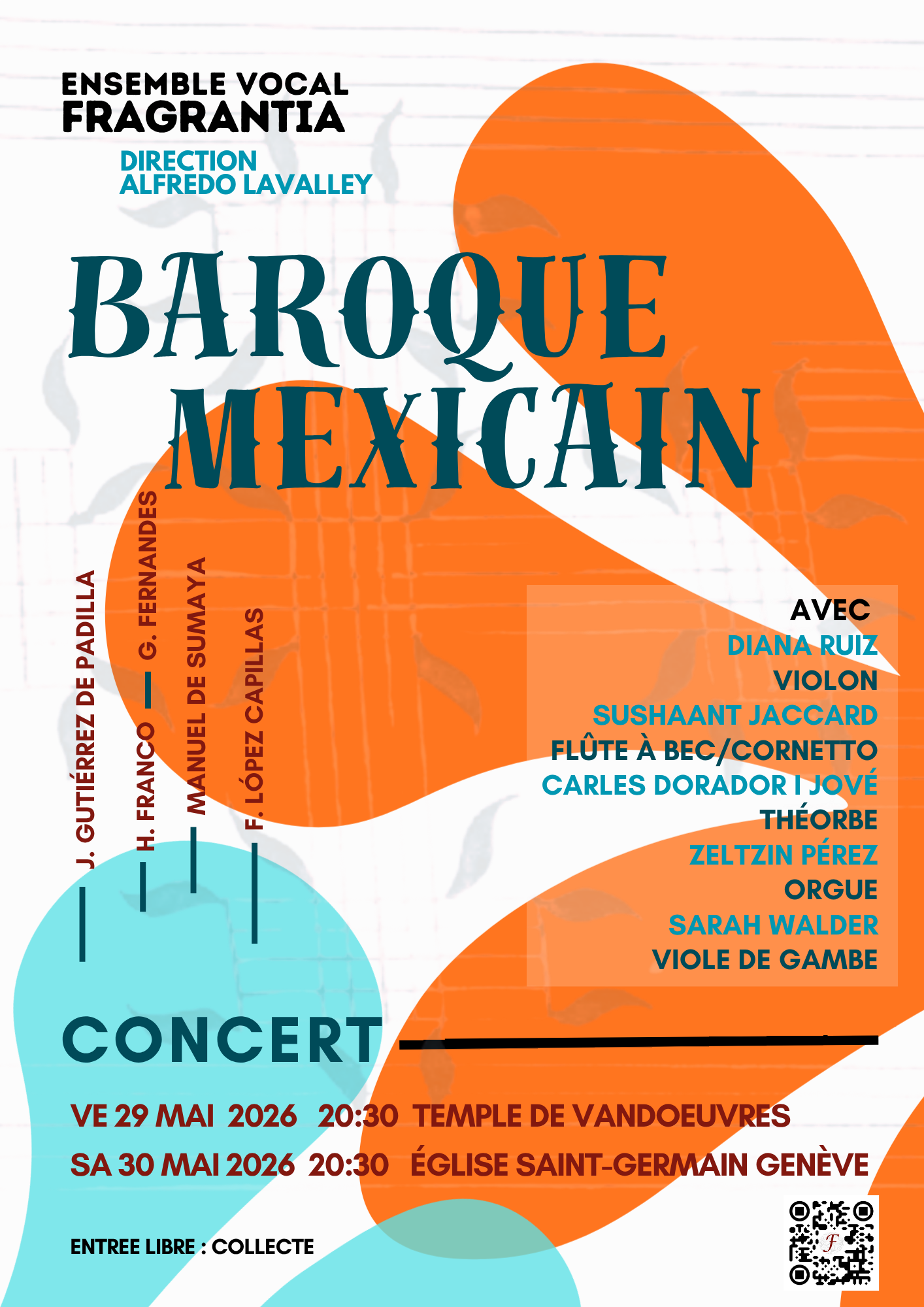 Concert au Temple par l'ensemble vocal Fragrantia