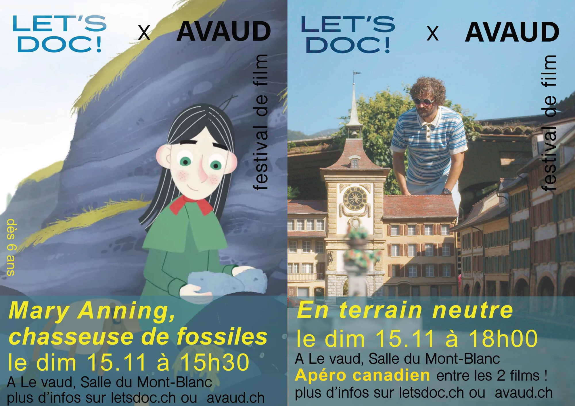 🎬 Le festival de cinéma LET’S DOC à Le Vaud !